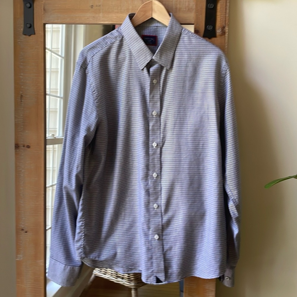 UNTUCKit Ansellmo Slim Fit Dress Shirt Size L
